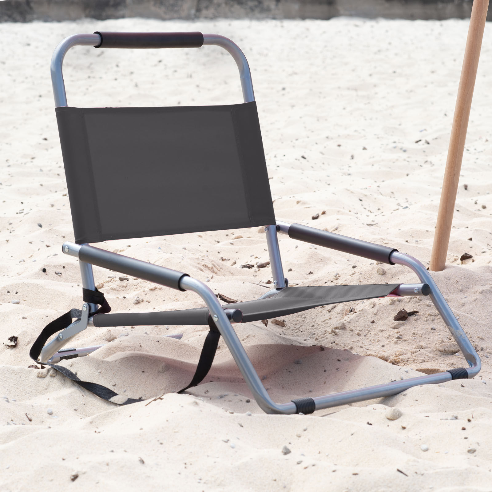 Havana Outdoors Beach Chair 2 Pack Folding Portable Summer Camping Outdoors - Black Price