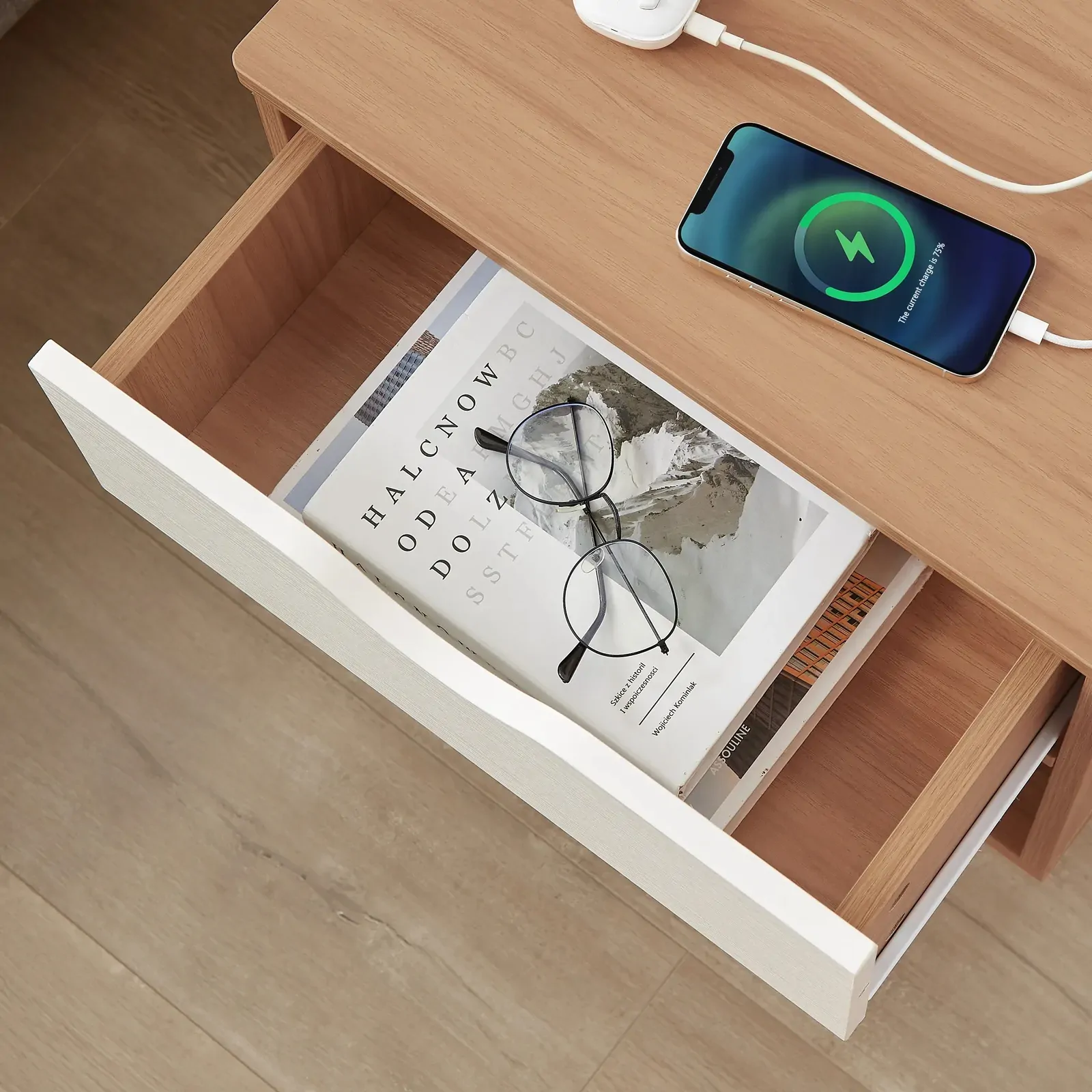 Bedside Table with Powerboard & USB Ports Price