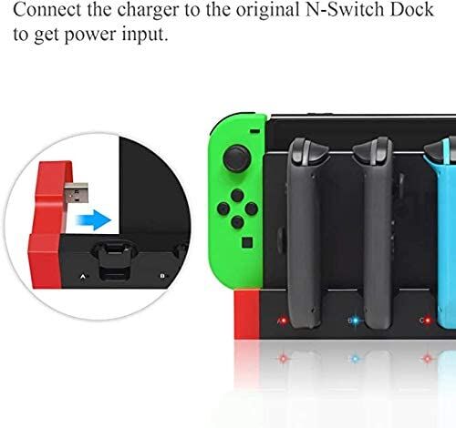 4 in1 Charger Station Stand for Nintendo Switch Joy-con with LED Indication Price