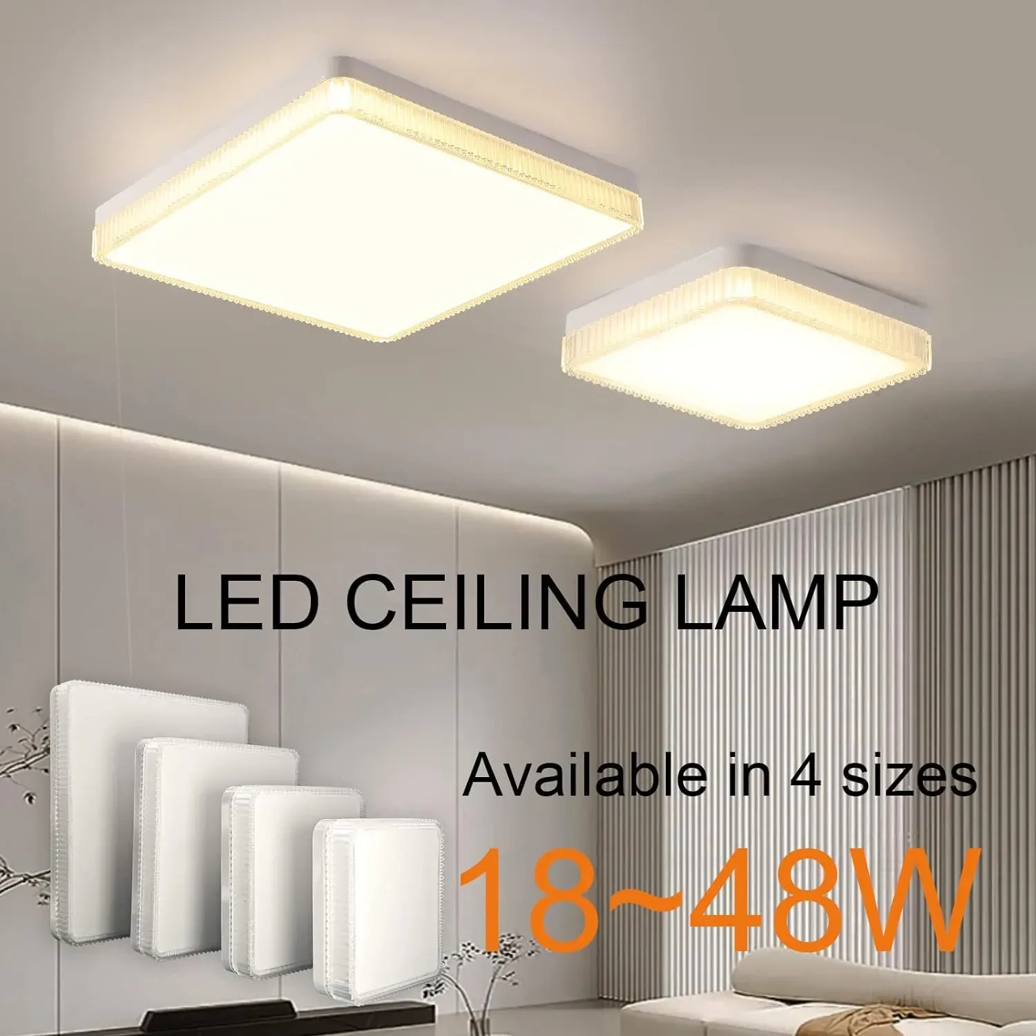 Flush Mount Ceiling Lights LED, White (30cm 48W) Price