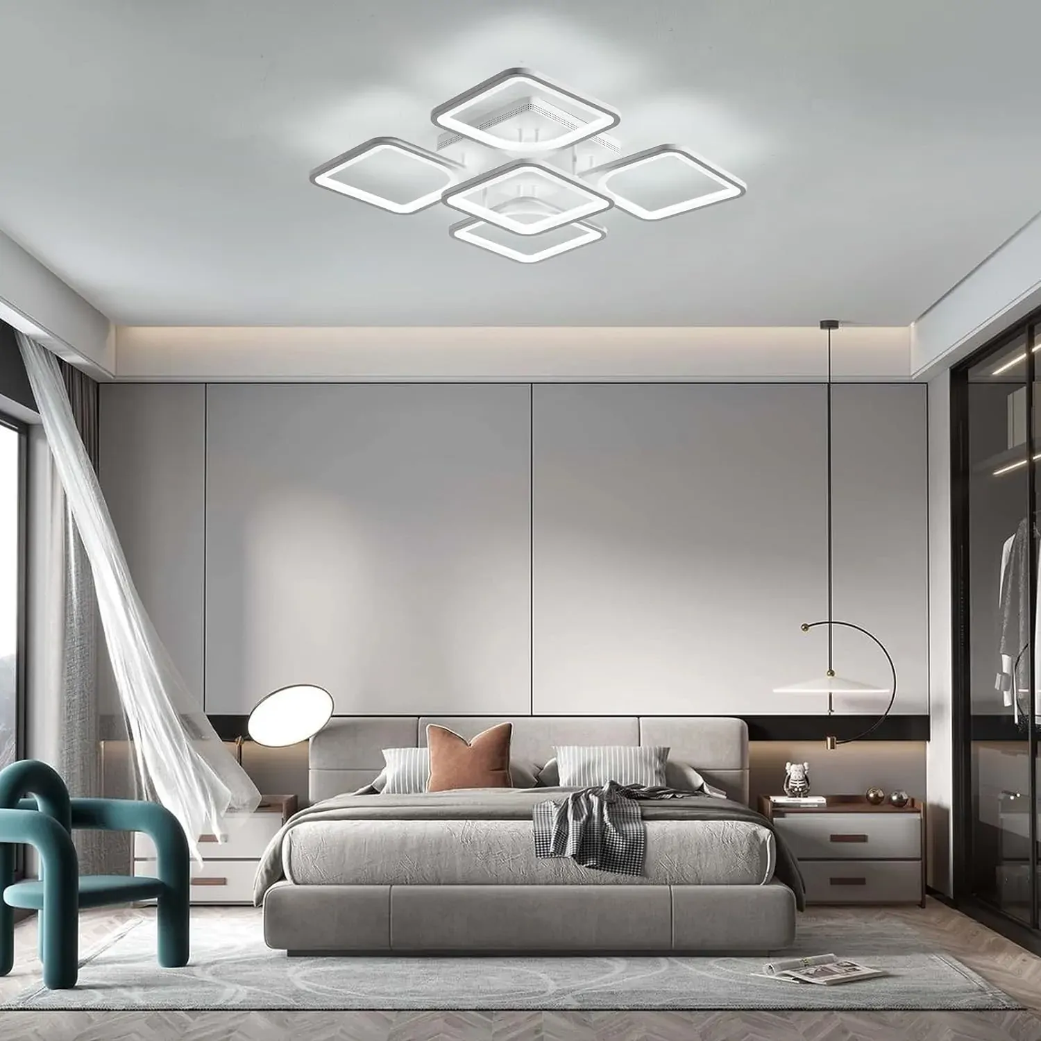 Modern LED Ceiling Light Remote Control (60 cm) Price