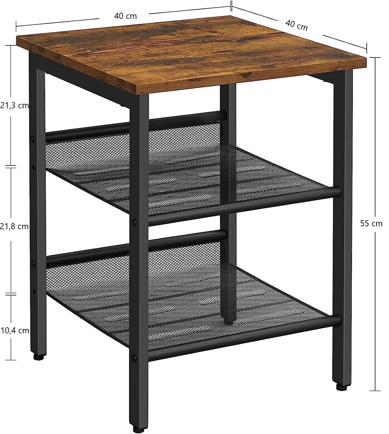 End Table Industrial Side Table Mesh Shelves Price