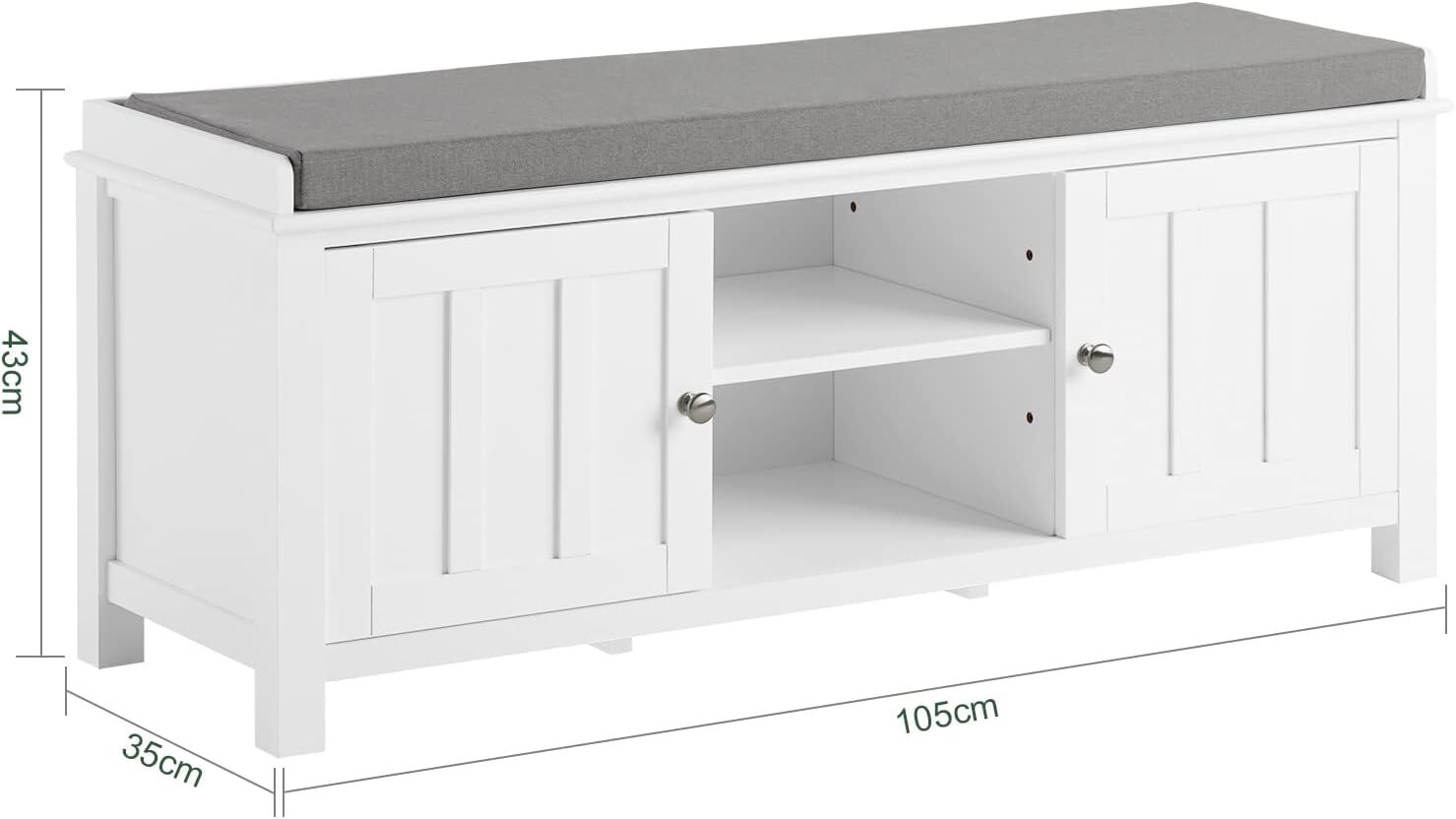 Shoe Cabinet Bench, White Price