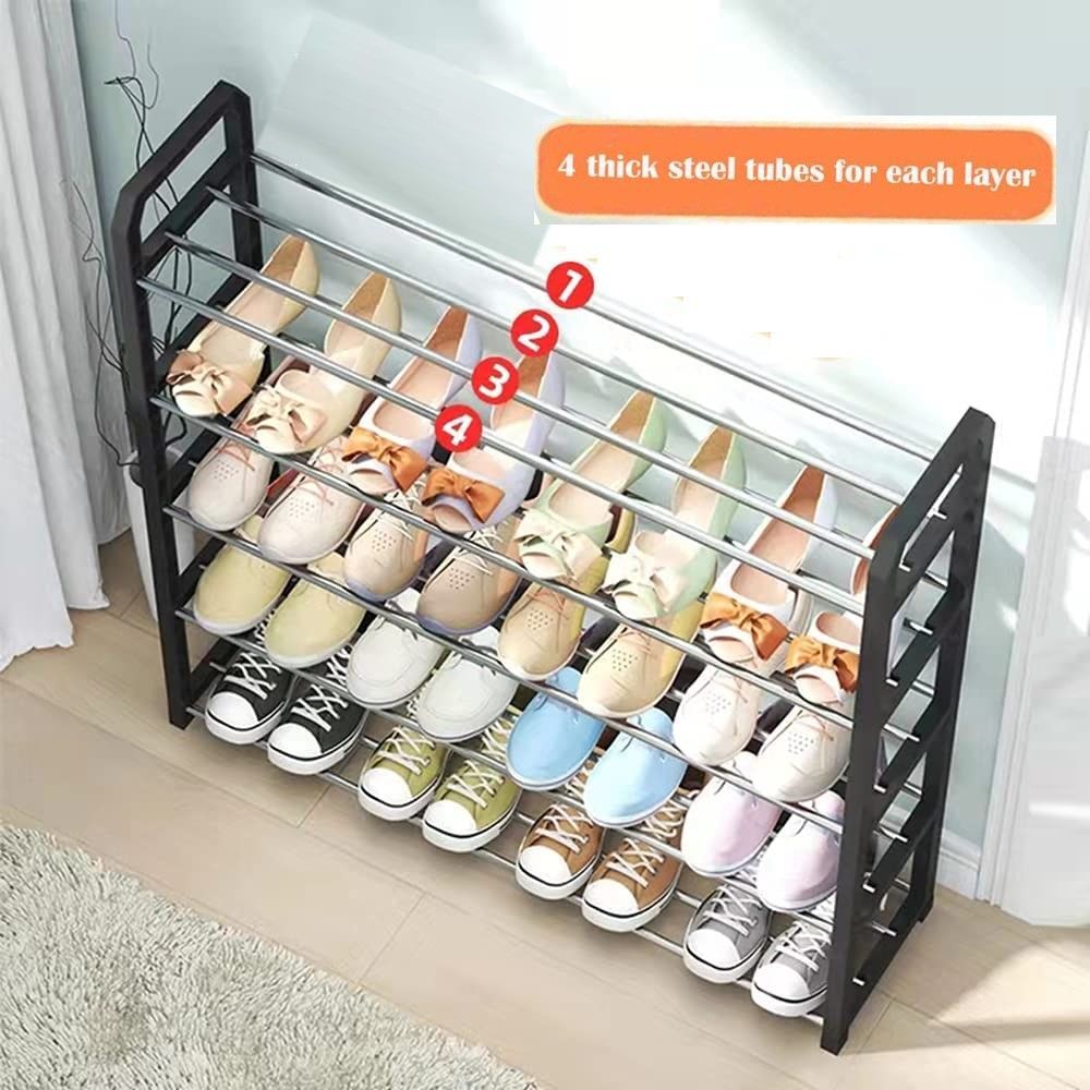 4 tier Shoe Rack Storage Organiser (White) Price