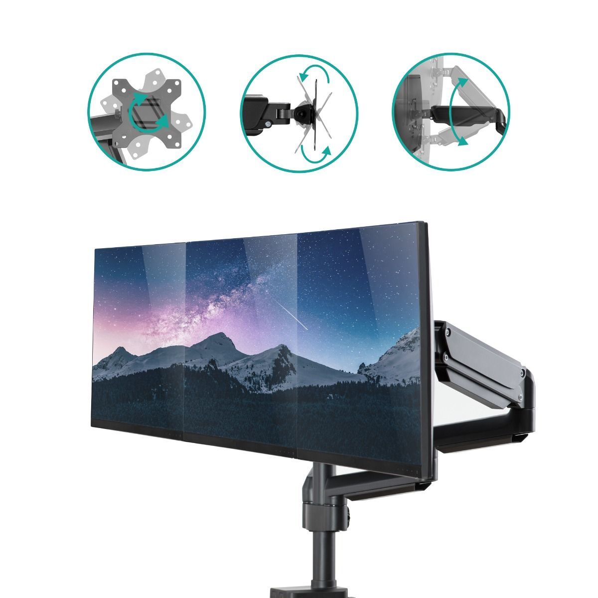 activiva ErgoLife Triple Monitor Screen Gas Spring Monitor Arm Price
