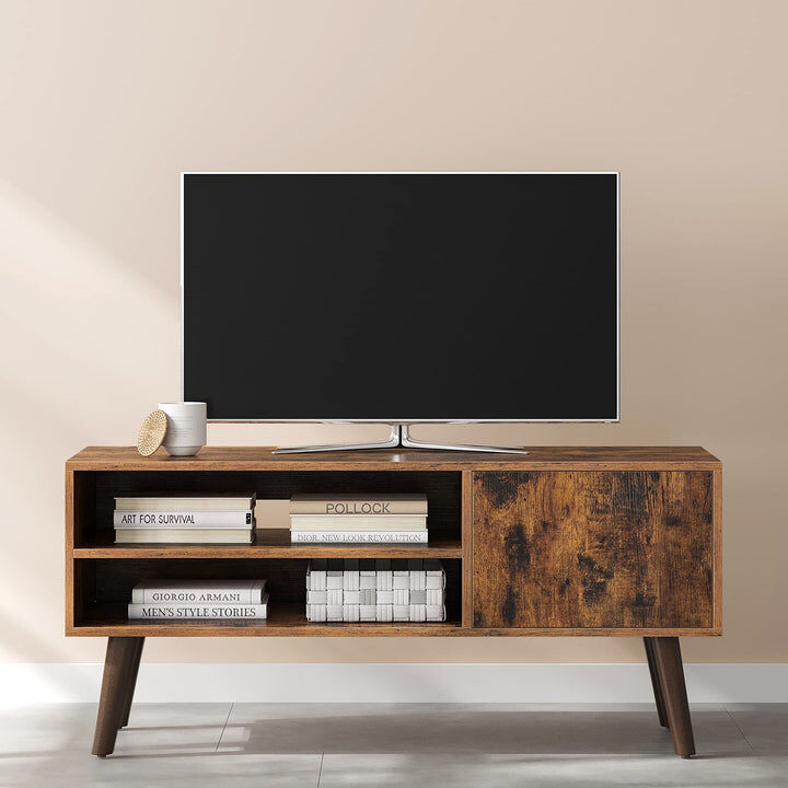 Cabarita Wooden Look TV Console Stand With Storage Shelf & Cupboard Price