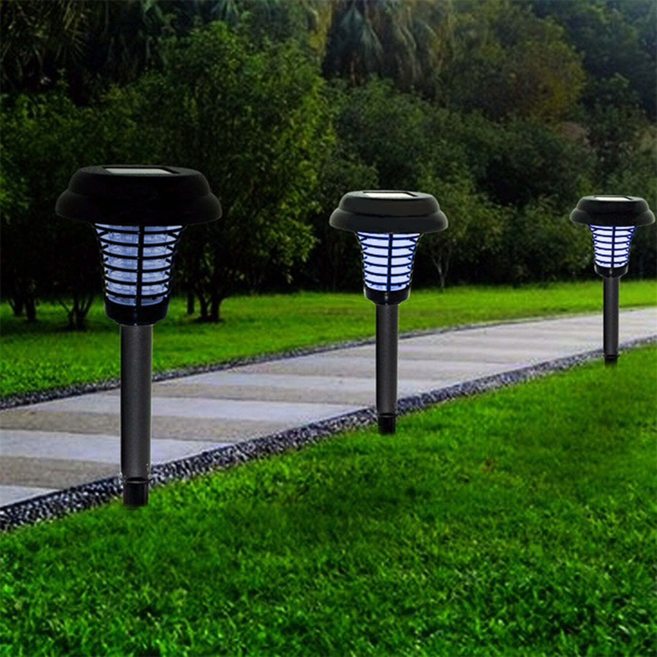 Wireless Solar-Powered Mosquito Killer Lamp (1-Piece, Black) Price