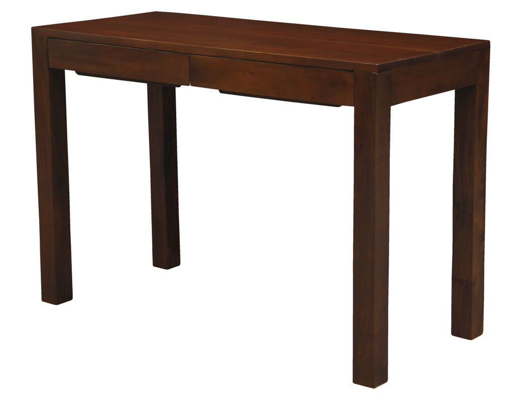 Amsterdam Solid Mahogany Timber 2 Drawer Desk (Mahogany) Price