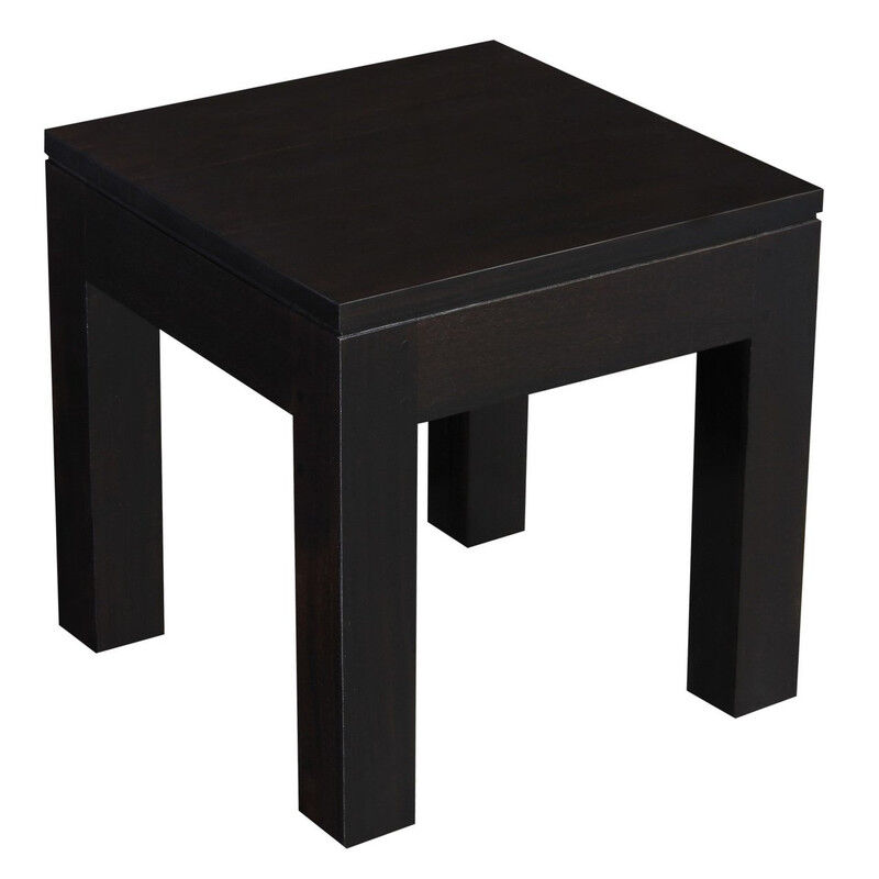 Amsterdam Solid Timber Lamp Table (Chocolate) Price