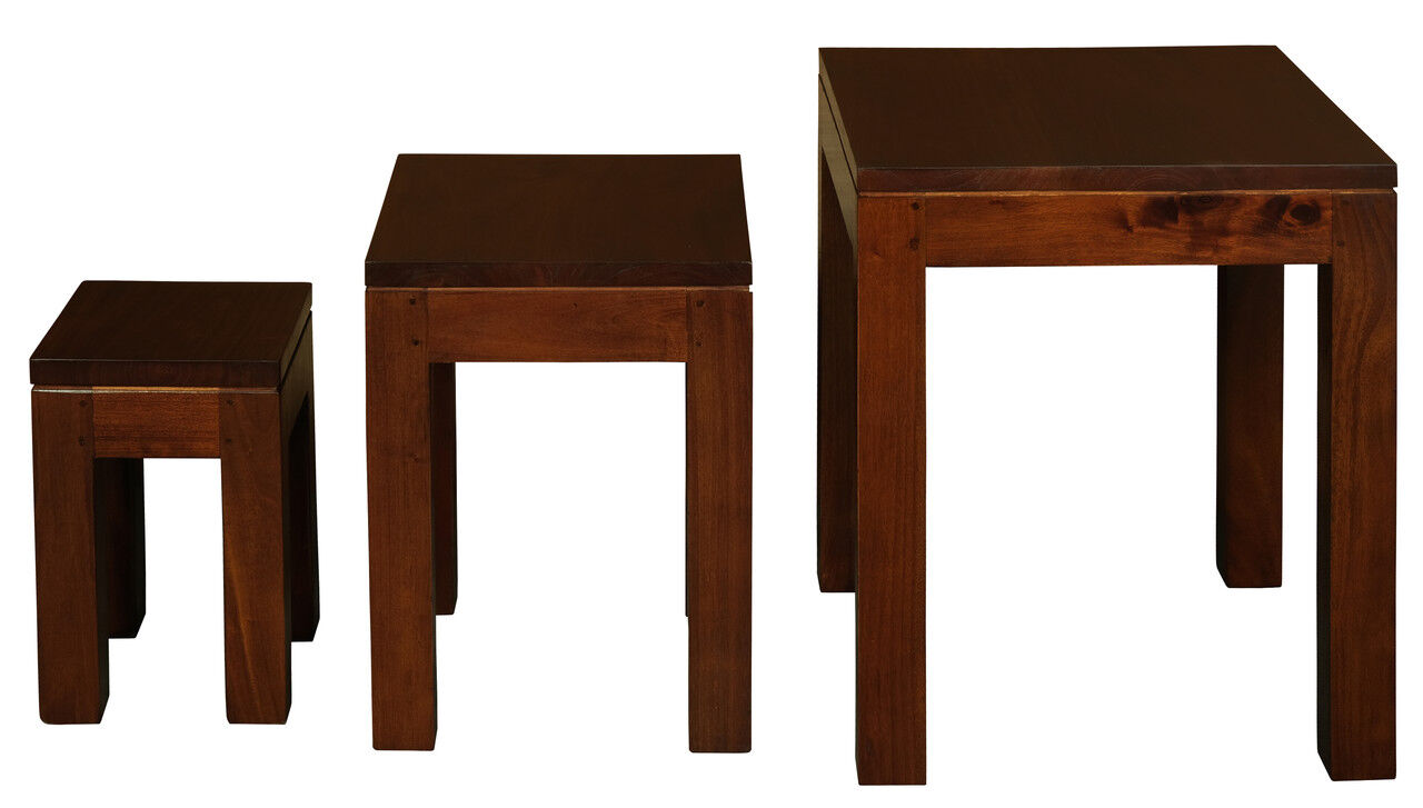 Amsterdam Nest of Table Set of 3 (Mahogany) Price