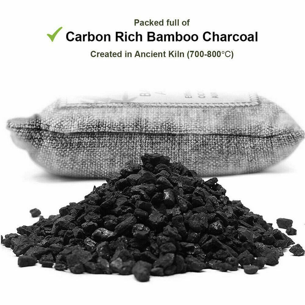 5PCS Air Purifying Bags Activated Bamboo Charcoal Freshener for Car Home Shoes 200g Price