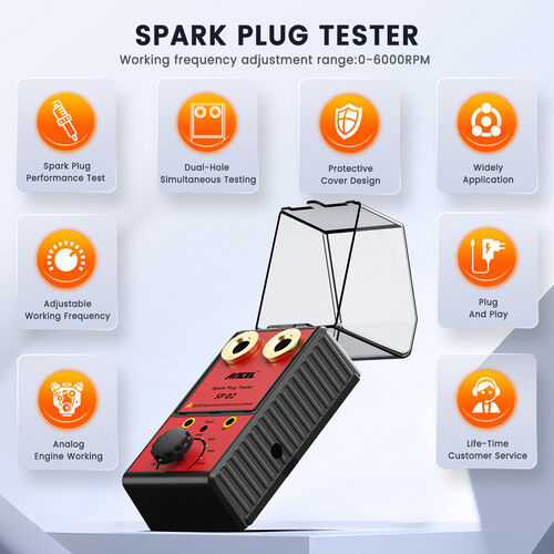 Ancel 12V Car Spark Plug Tester Auto Ignition System Tester Diagnostic Test Tool Price
