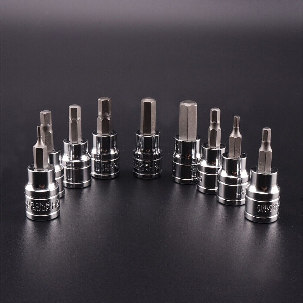 9pcs Allen Key Sockets Hex Bit Socket Set 3/8" Drive Drill Metric Tools 2-10mm Price