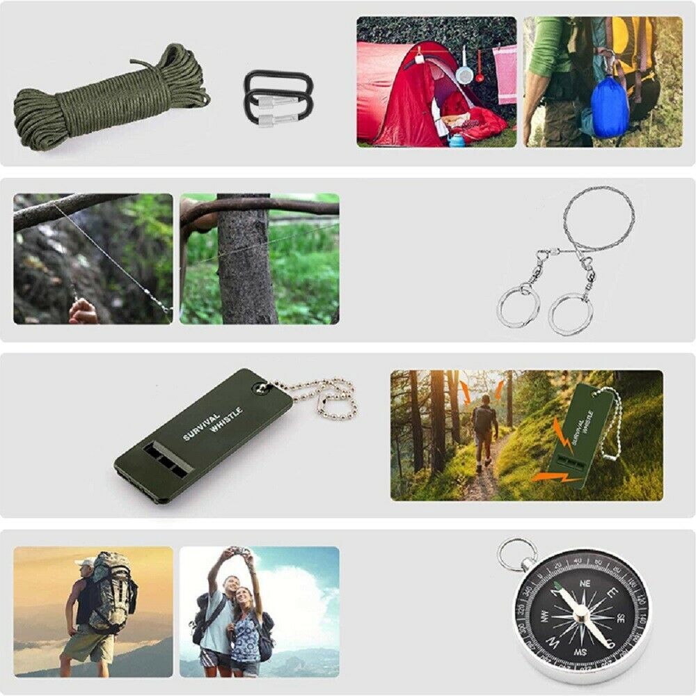 Tactical Emergency Survival Kit Outdoor Sports Hiking Camping SOS Tool Equipment Price