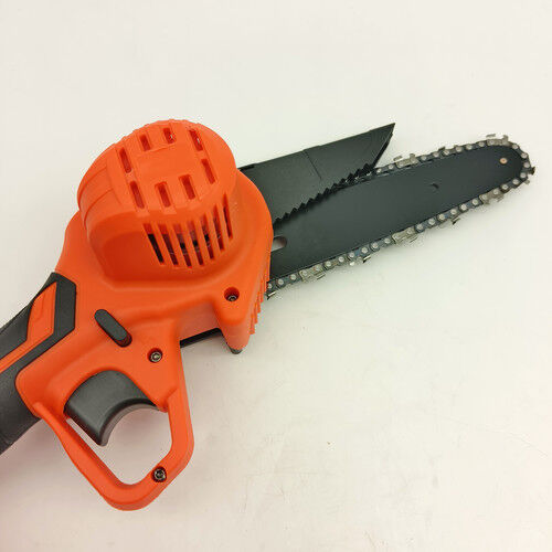 6" Mini Orange Cordless Electric Chainsaw 2X Battery-Powered Wood Cutter Rechargeable Price