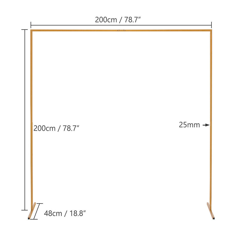 Wedding Arch Gold Square Backdrop Flower Display Stand Background 2.2M Price