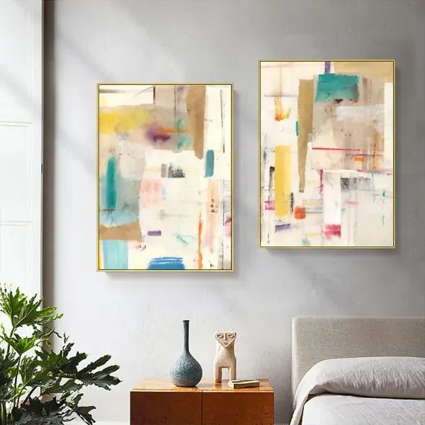 Wall Art 100cmx150cm Sonder By Jean Kenna 2 Sets Gold Frame Canvas Price