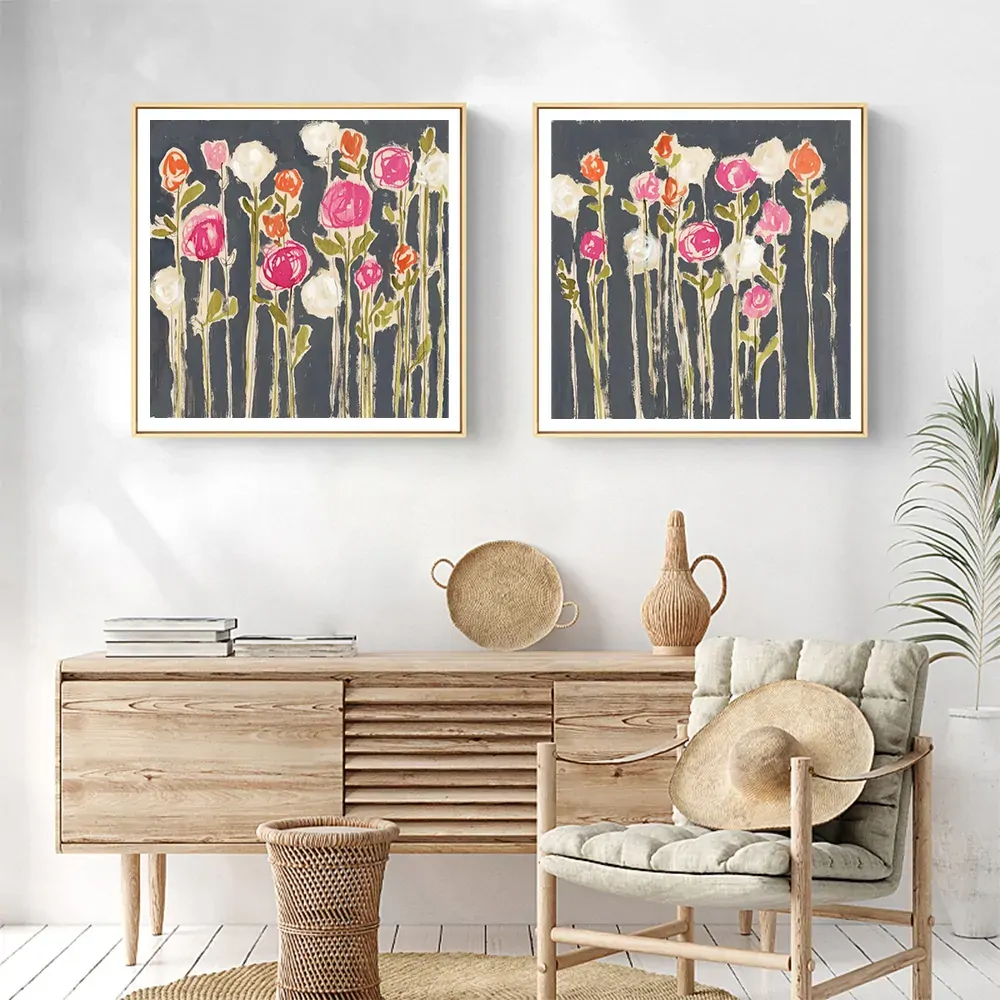 Wall Art 40cmx40cm Laurels Lollies 2 Sets Wood Frame Canvas Price