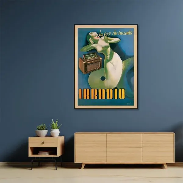 Wall Art 100cmx150cm Irradio Cinzano Black Frame Canvas Price