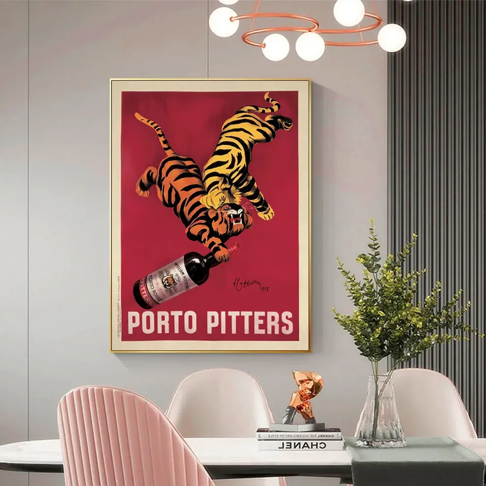 Wall Art 100cmx150cm Porto Pitters Vintage Gold Frame Canvas Price