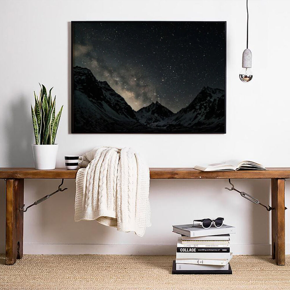 100cmx150cm Night Court Black Frame Canvas Wall Art Price