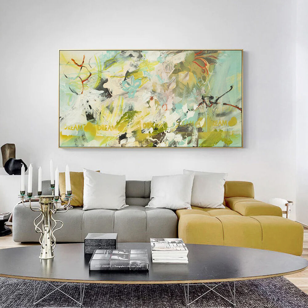 50cmx100cm Summer Dream Gold Frame Canvas Wall Art Price