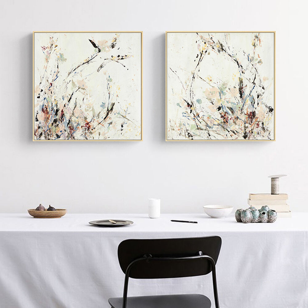 40cmx40cm Afternoon Walk 2 Sets Gold Frame Canvas Wall Art Price