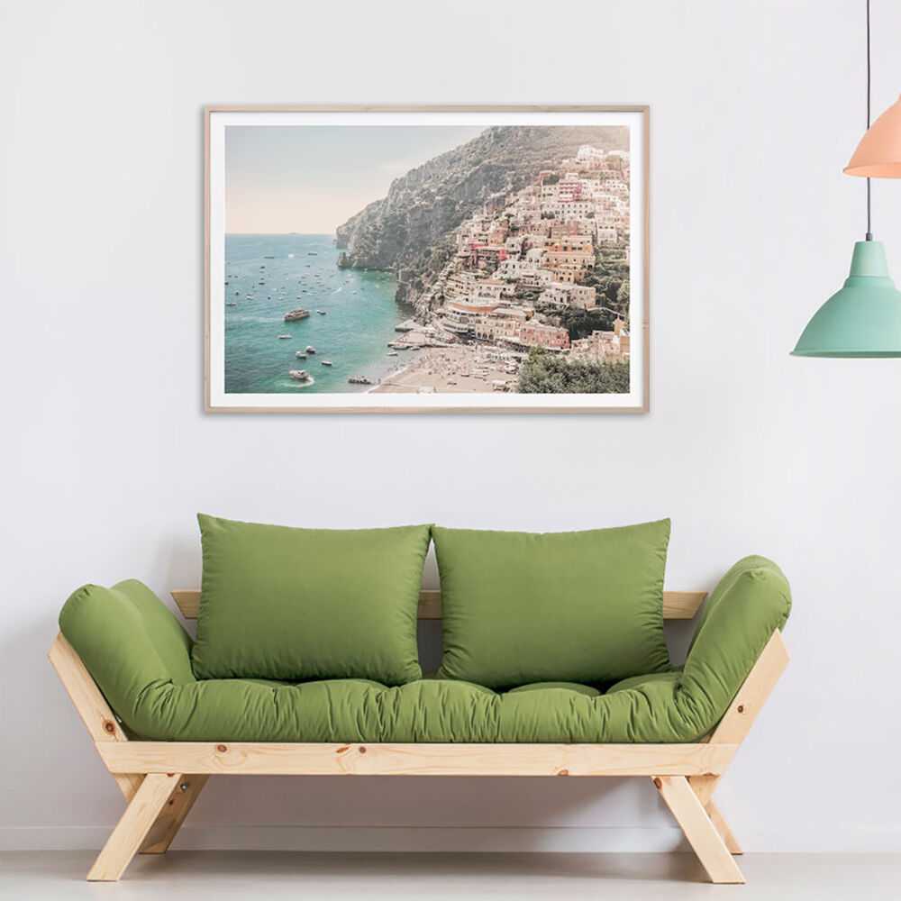 100cmx150cm Italy Amalfi Coast Wood Frame Canvas Wall Art Price