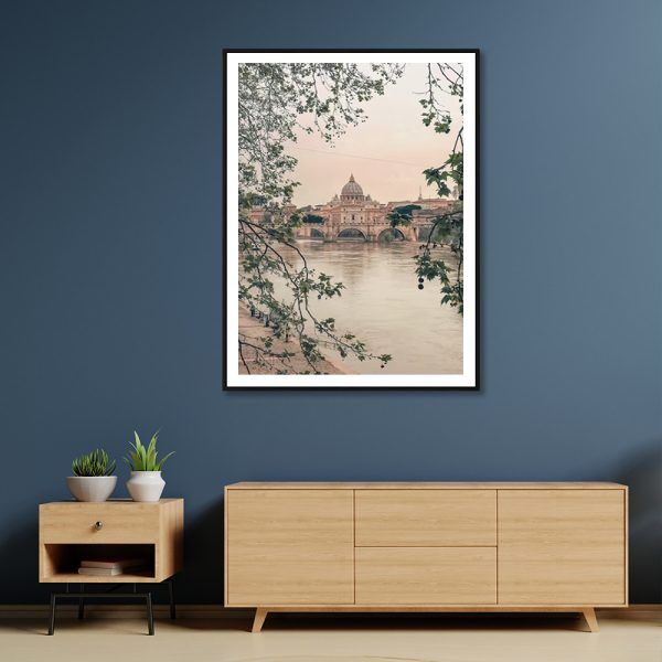 100cmx150cm Rome City Black Frame Canvas Wall Art Price