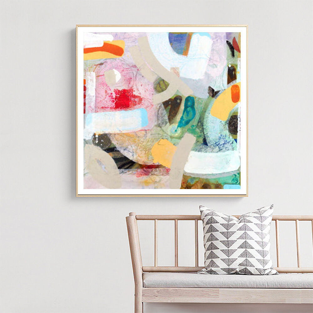 40cmx40cm Changed My Mind IV by Aleah Koury Gold Frame Canvas Wall Art Price