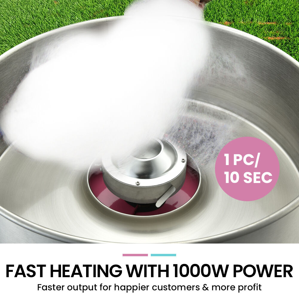 EUROCHEF 1000W Commercial Cotton Candy Machine Fairy Floss Maker Price