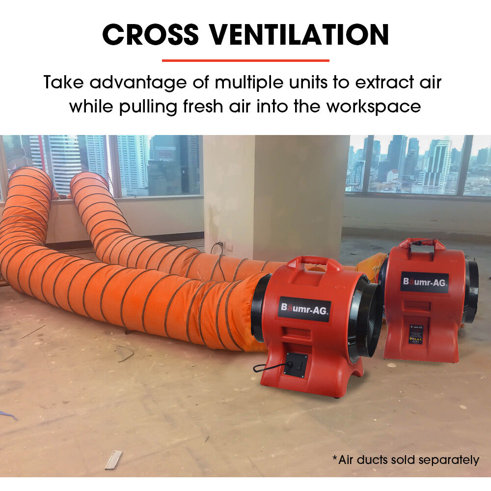 Baumr-AG 300mm (12 inch) Portable Air Blower Mover Axial Ventilation Extraction Fan Price