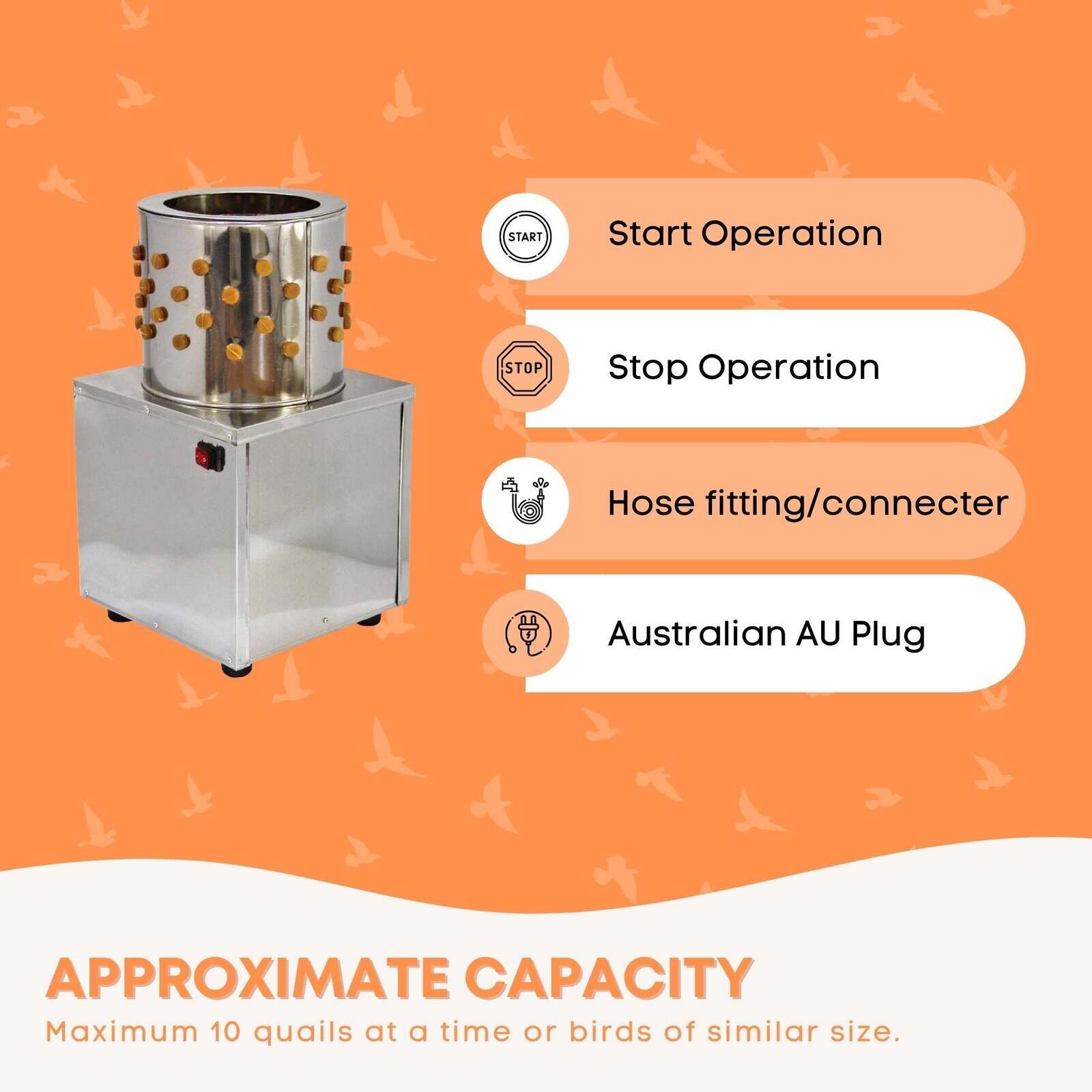 30cm Bird Feather Plucker Machine - Electric Automatic Quail Pigeon Defeathering Price