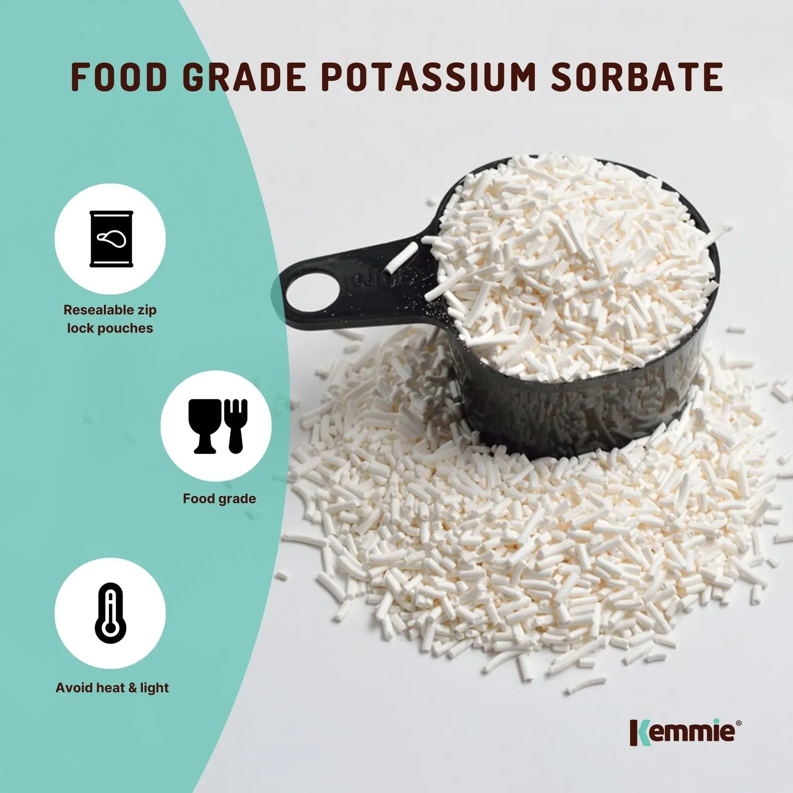 2Kg Potassium Sorbate Granules Food Grade Preservative Cosmetics Brew Skin E202 Price