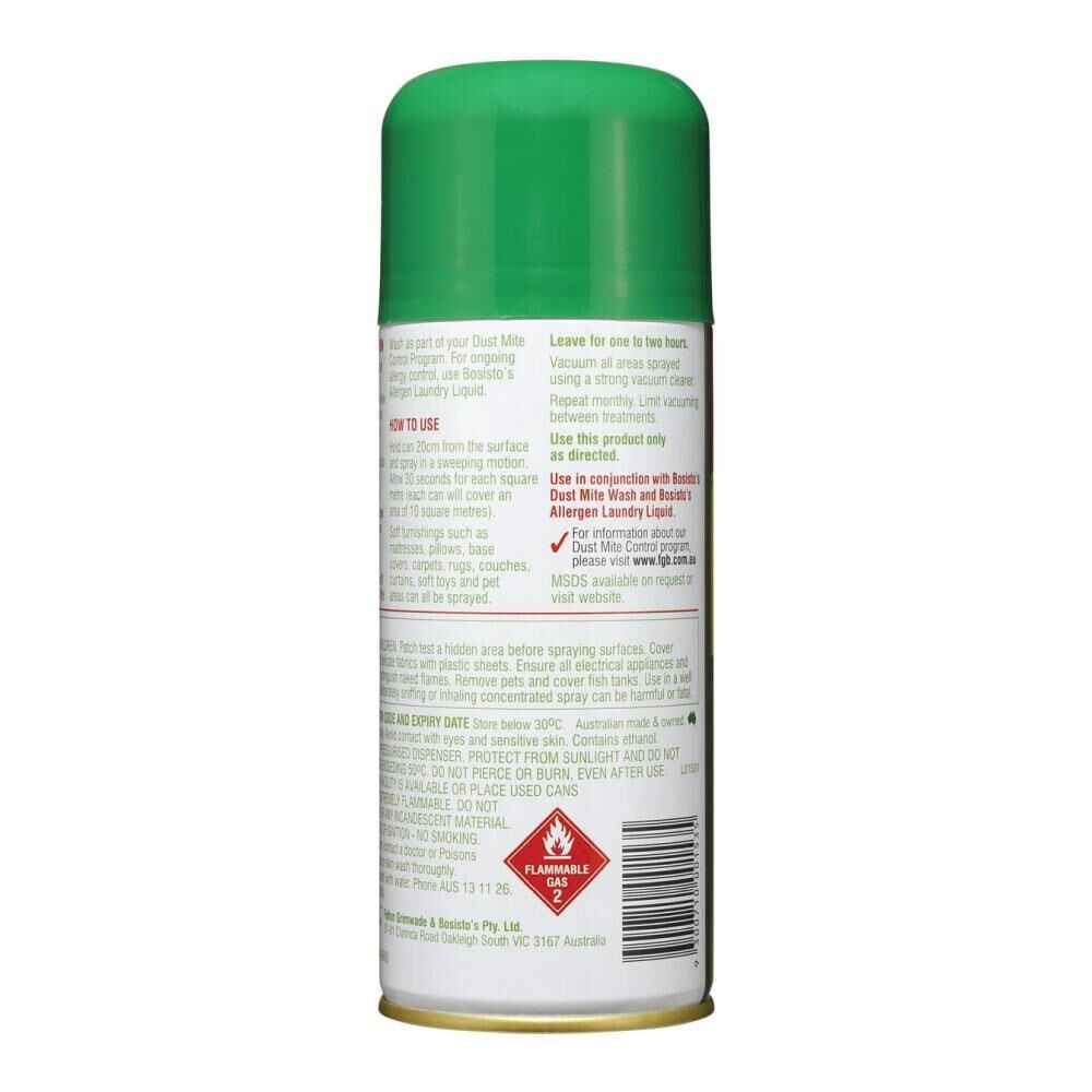 200g Dust Mite Spray Eucalyptus Bosisto's Bedding Fabric Mattress Carpet Pillows Price