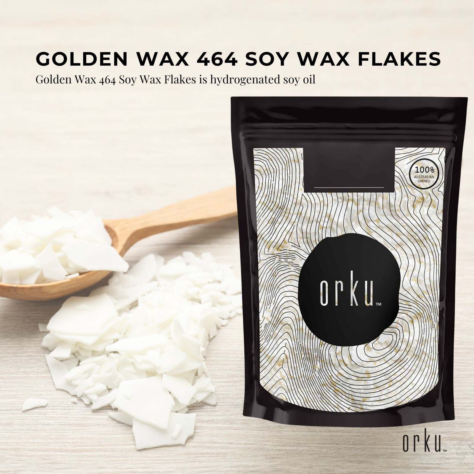 1Kg Golden 464 Soy Wax Flakes - 100% Pure Natural DIY Candle Melts Chips Price