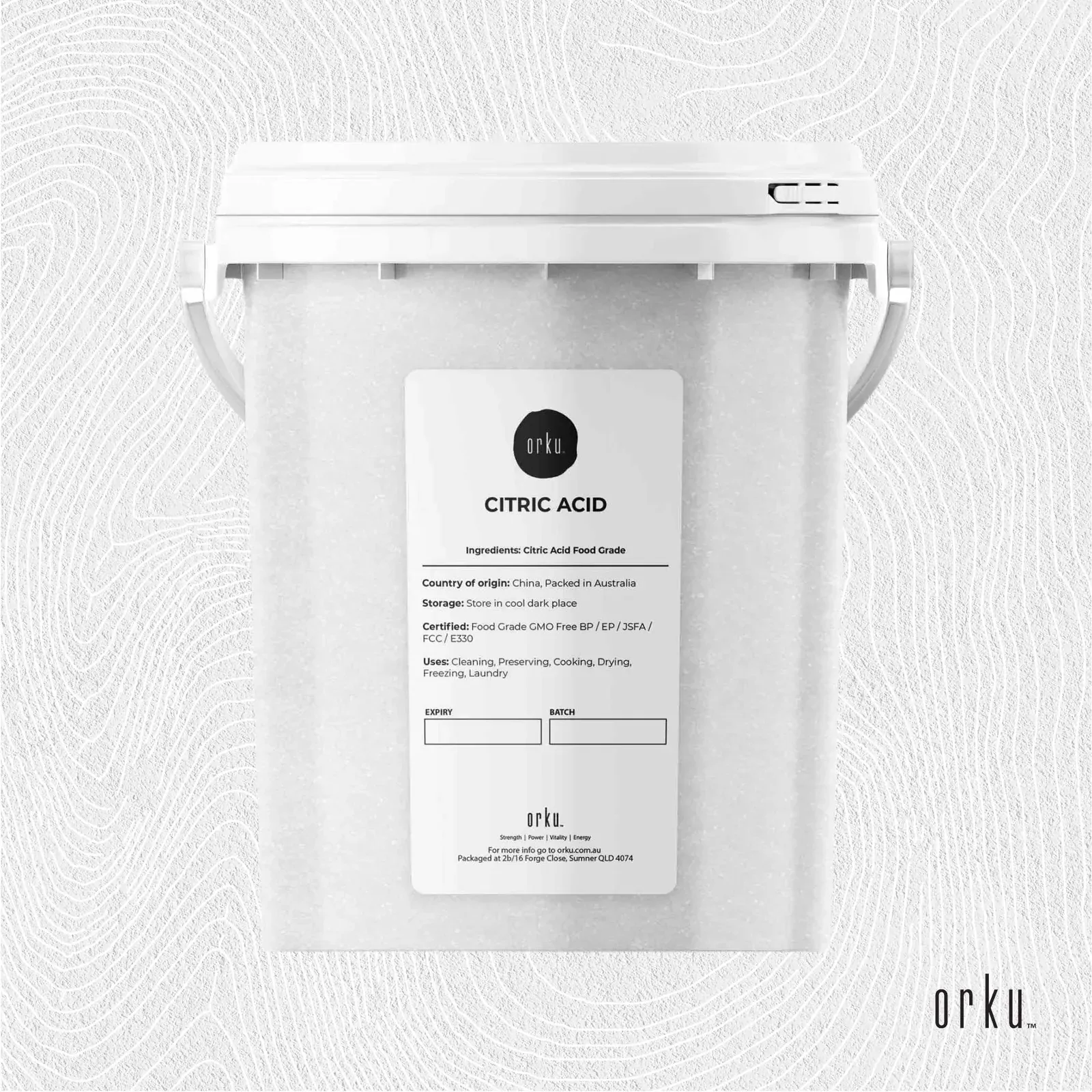 1.2Kg Citric Acid Powder Tub - Food Grade Anhydrous GMO Preservative Free c6h807 Price