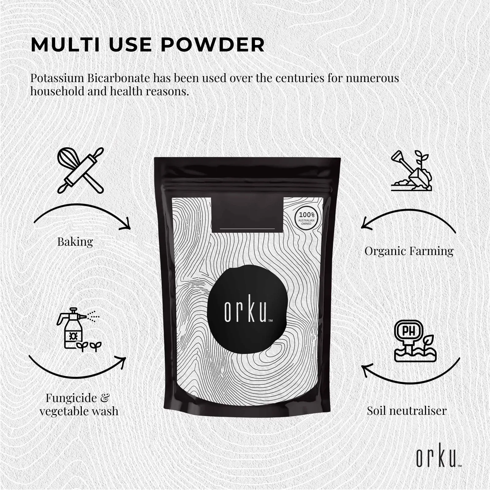 100g Organic Potassium Bicarbonate Powder - Food Grade Pure FCC Brewing Baking Price