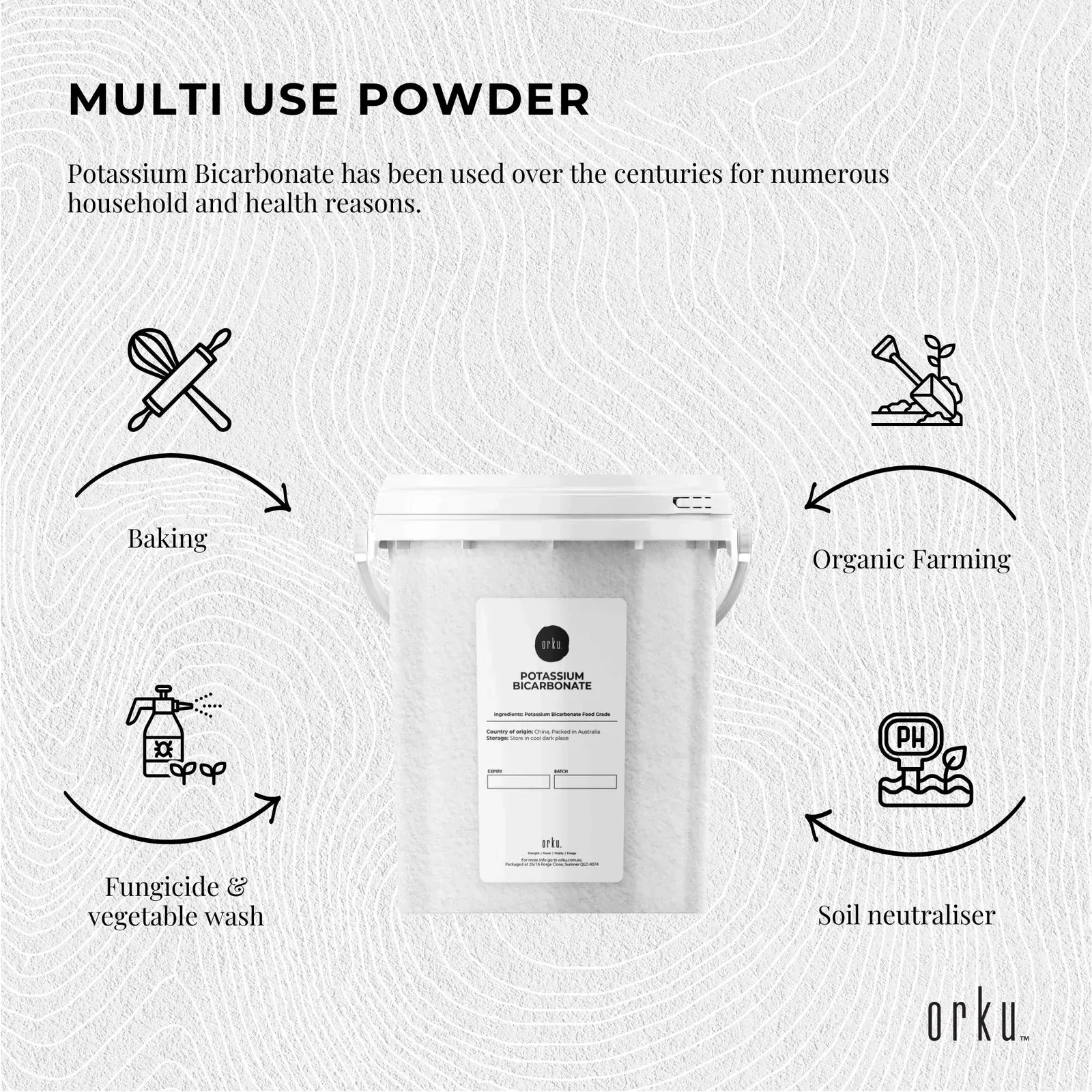 1.3Kg Organic Potassium Bicarbonate Powder Tub Food Grade FCC for Brewing Baking Price
