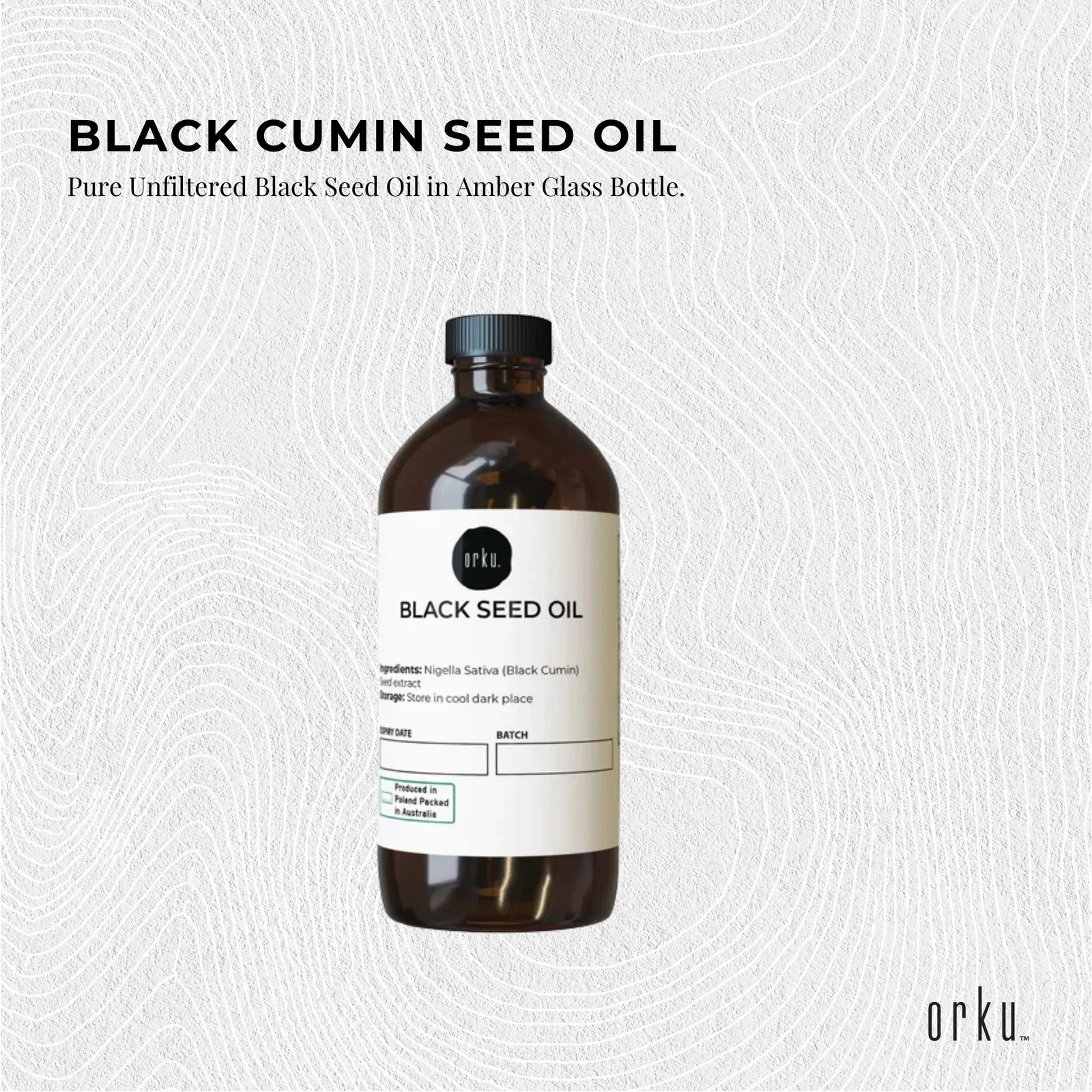 100ml Pure Black Seed Oil - 100% Ethiopian Nigella Sativa Cumin Cold Pressed Price