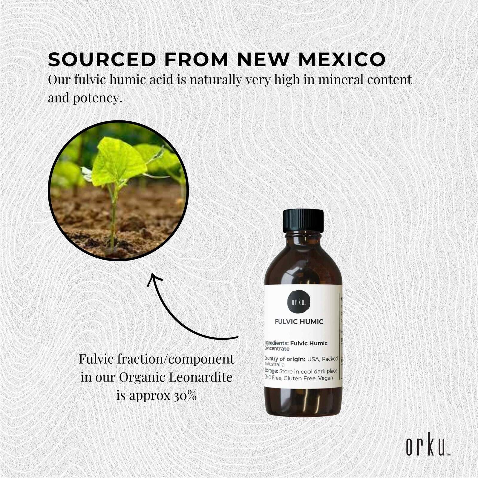 30ml Fulvic Humic Acid Liquid Concentrate FHC Price