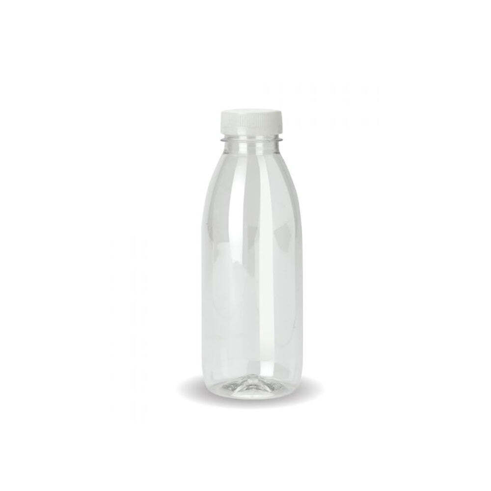 10x 300ml PET Juice Bottles + Tamper Evident Caps - Empty Plastic Recyclable Clear Price