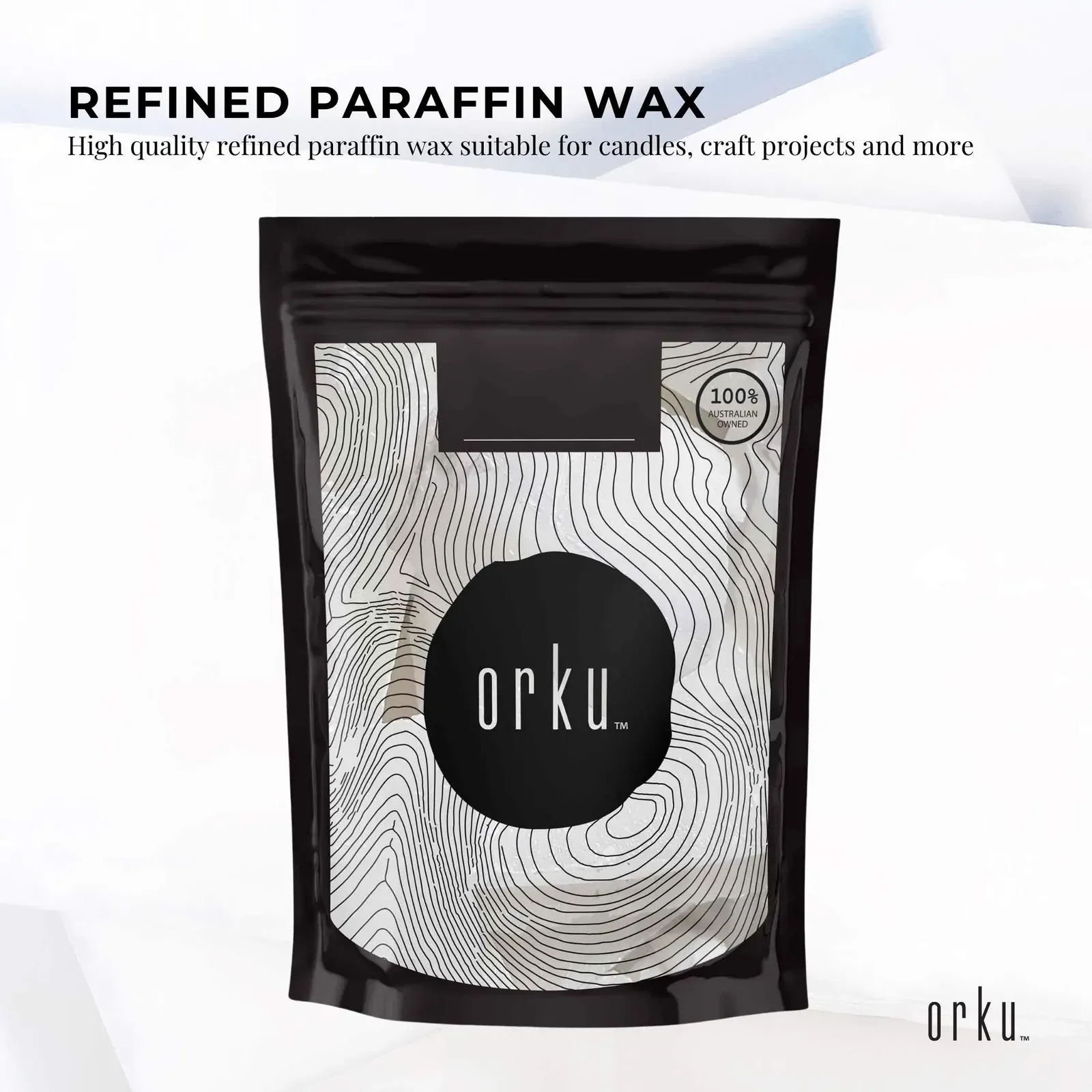 400g Paraffin Wax Blocks - Refined Hard Unscented 60/62 Chunk Candle Soap Making Price