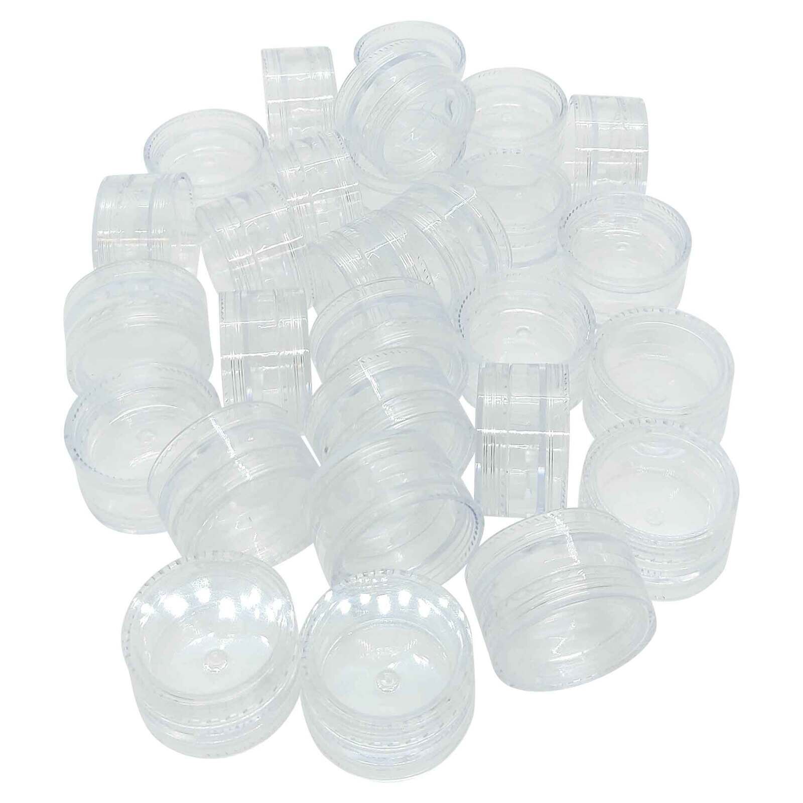 10x 3ml Lip Balm Containers Jars + Lids - Small Cosmetic Cream Sample Pot Price