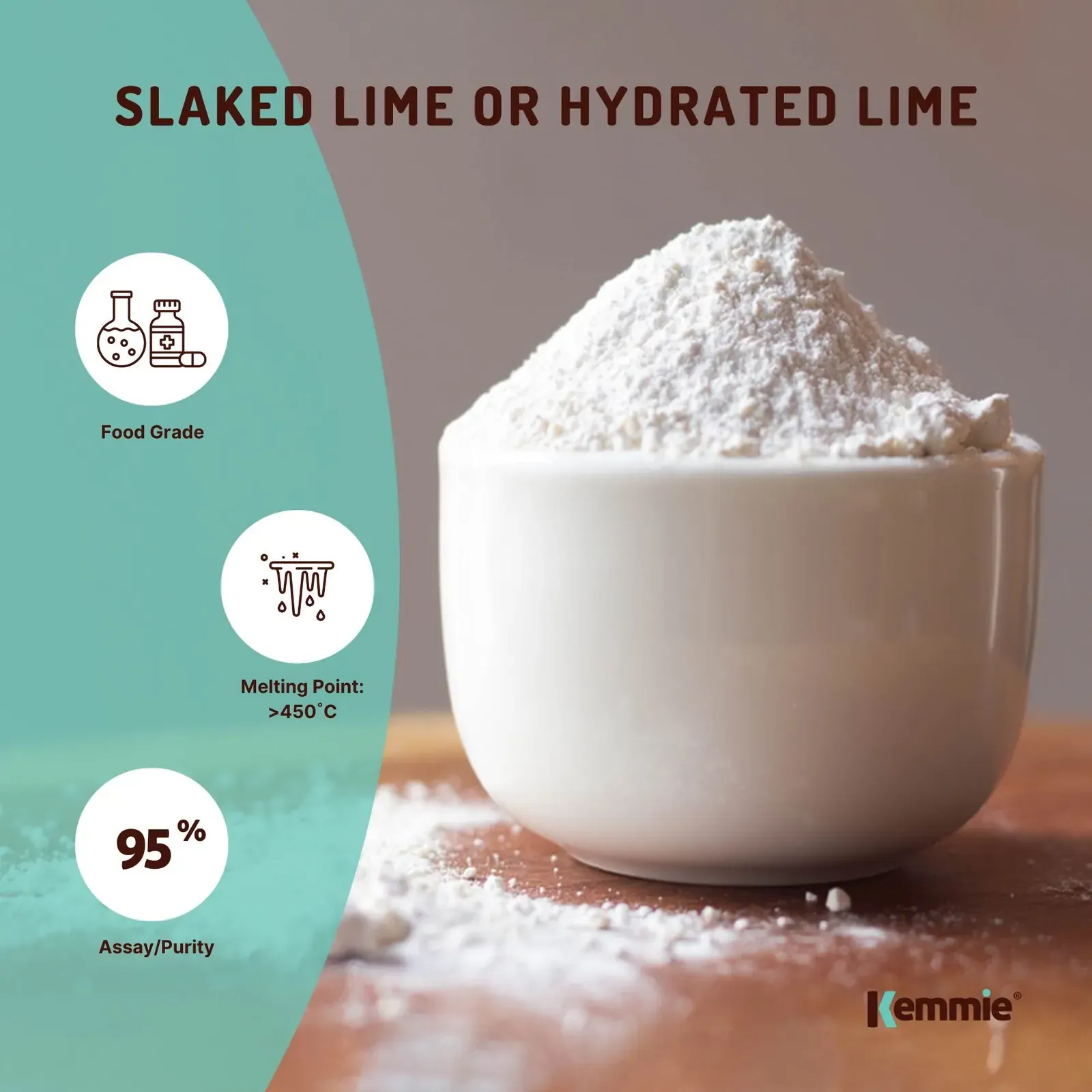 400g Food Grade Calcium Hydroxide Powder - FCC Hydrated Slaked Pickling Lime Price