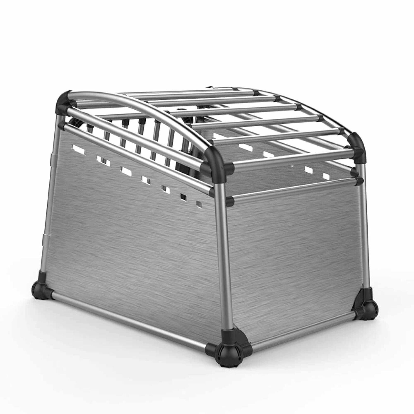 Aluminium Dog Travel Crate 56x65x77cm - Medium Pet Car Transport Cage Kennel Box Price