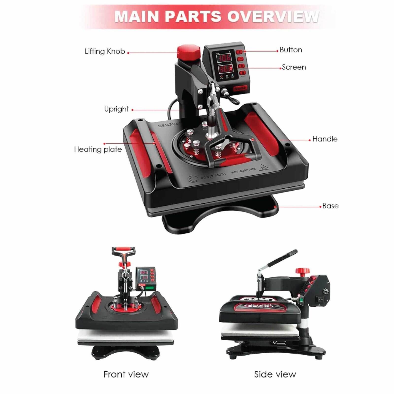 8 in 1 Combo Heat Press - DIY Hobby Craft Logo Transfer HVT Sublimation Printing Price
