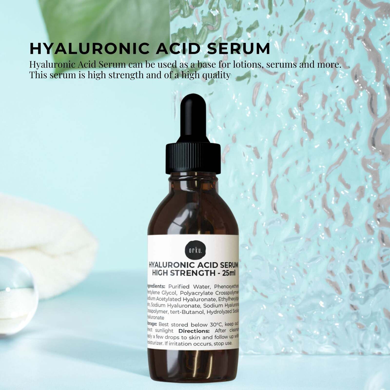 100ml Hyaluronic Acid Serum - High Strength Cosmetic Face Skin Care Price