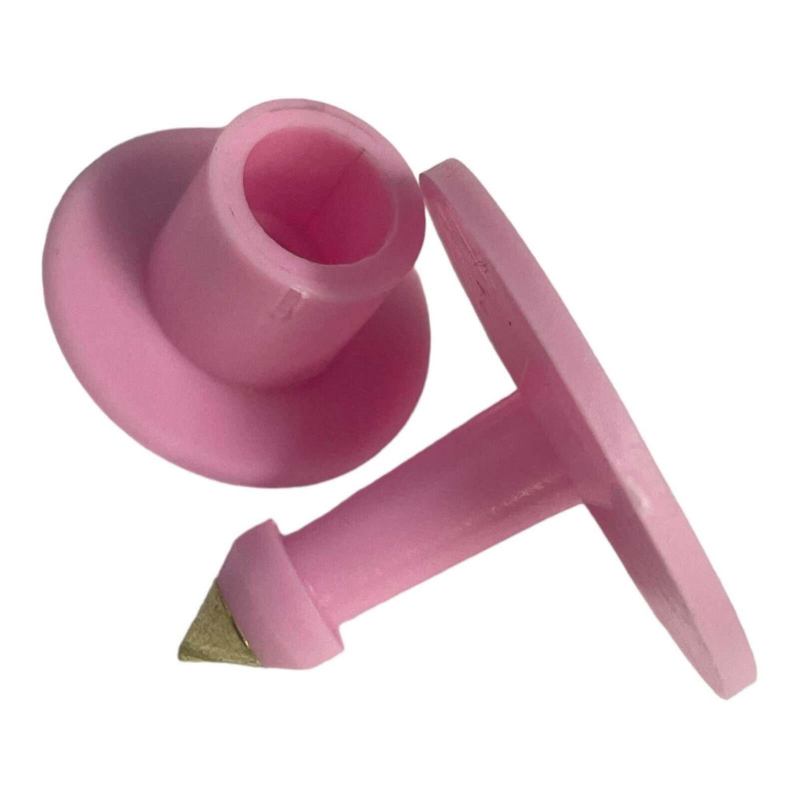 1-100 Cattle Number Ear Tag Set - Round Pink Pig Sheep Goat Livestock Label Price