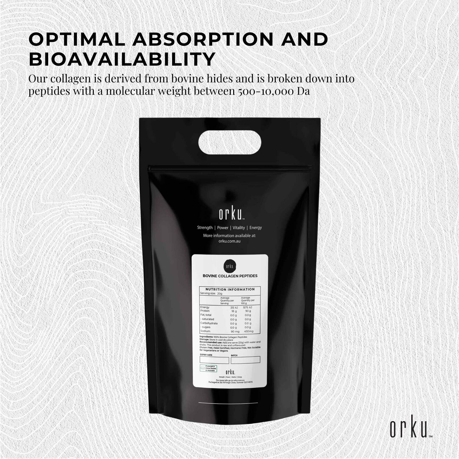 10Kg Collagen Powder - Bovine Hydrolysate Protein Peptide Supplement Unflavoured Price